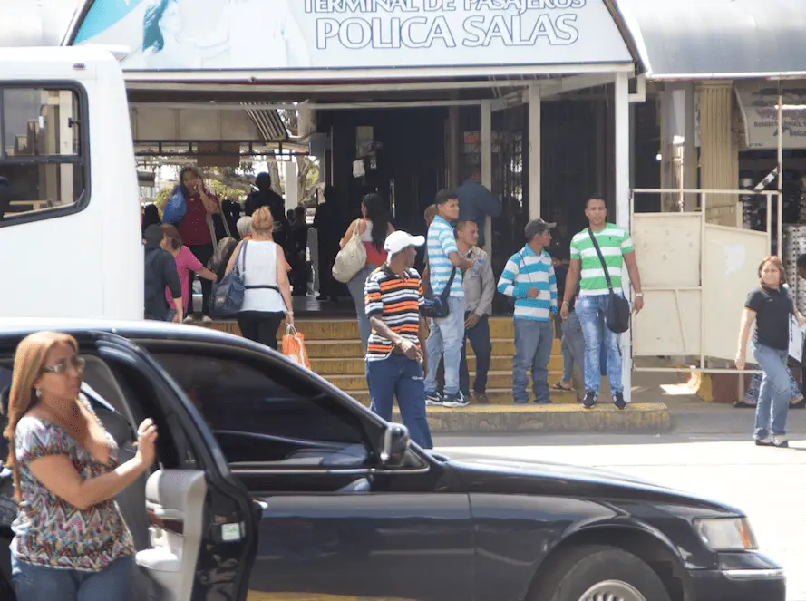 Movilización pasajeros terminal Polica Salas de Coro