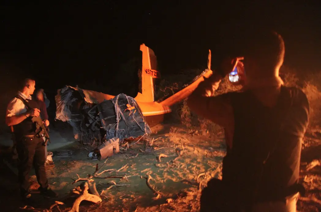 Narcoavioneta siniestrada y con muerto calcinado en Píritu