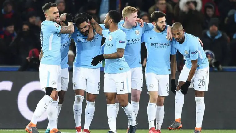  Manchester City goleó al Basilea en Liga de Campeones