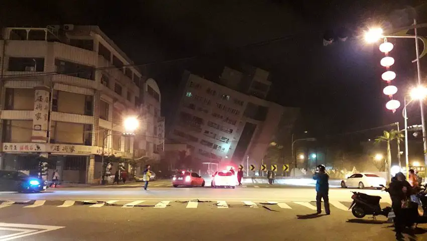  Taiwán informa de personas atrapadas por terremoto de magnitud 6,0