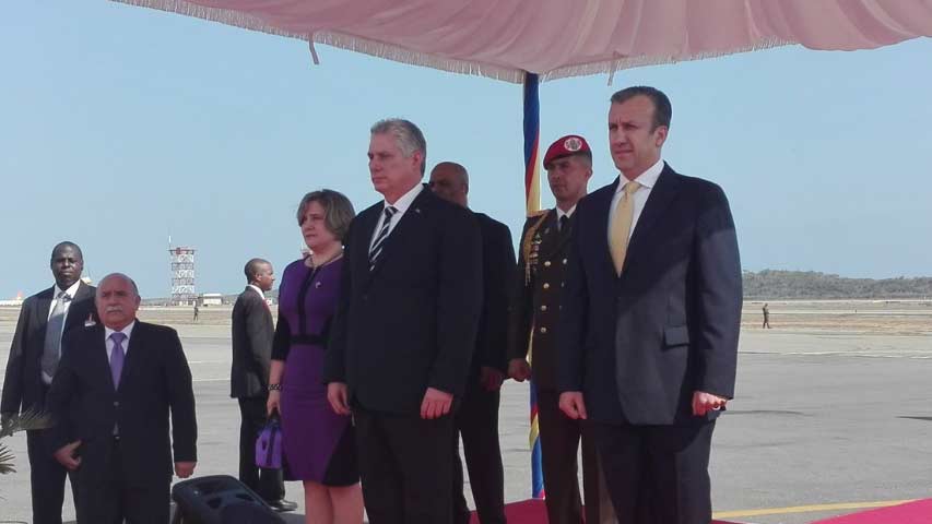  Presidente de Cuba llegó a Venezuela este miércoles