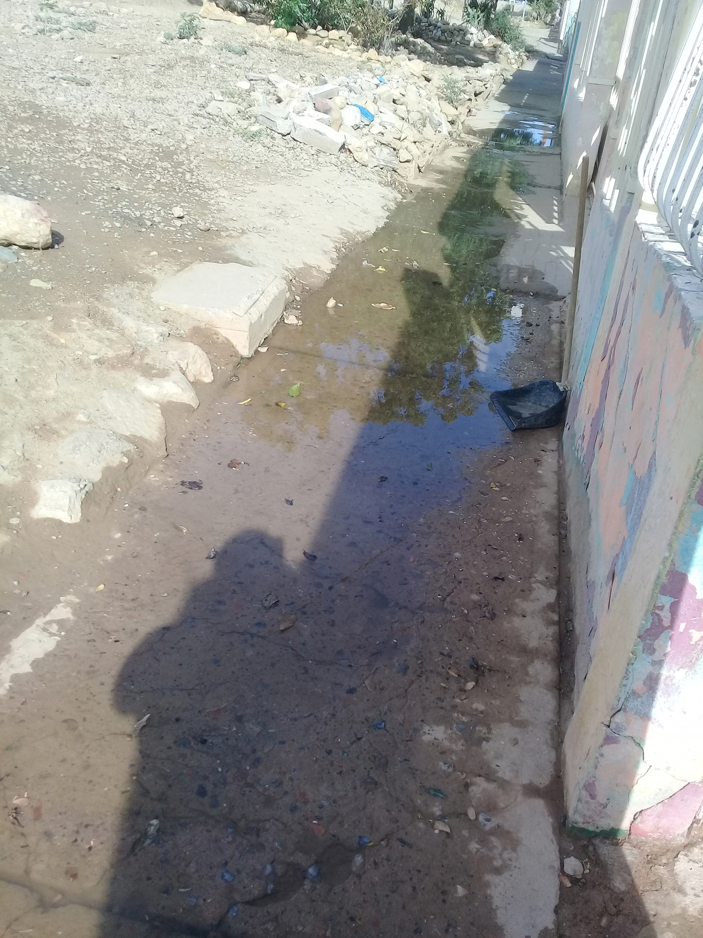Aguas negras invaden calles del sector 6