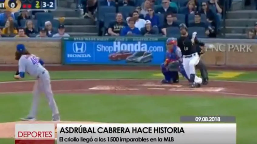  Asdrúbal Cabrera hizo historia al llegar a 1500 imparables en Grandes Ligas