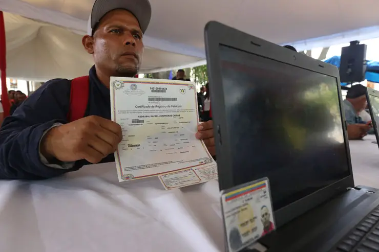 2.500 personas registraron su vehículo en puntos de atención del estado Bolívar