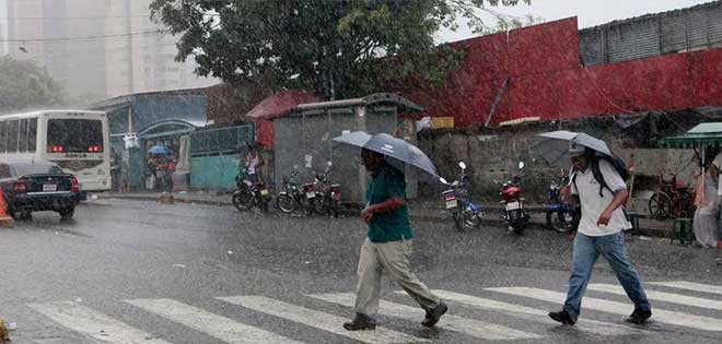 Inameh pronostica lluvias en la mayor parte del país