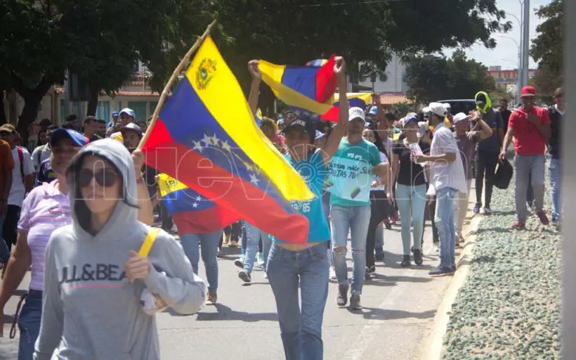 Así estuvo la concentración opositora de este #30Enero en Coro