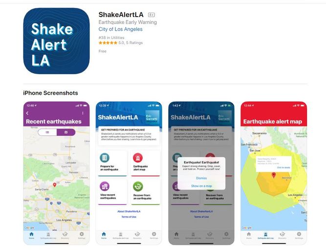 Los Ángeles lanza aplicación de alerta en caso de terremoto