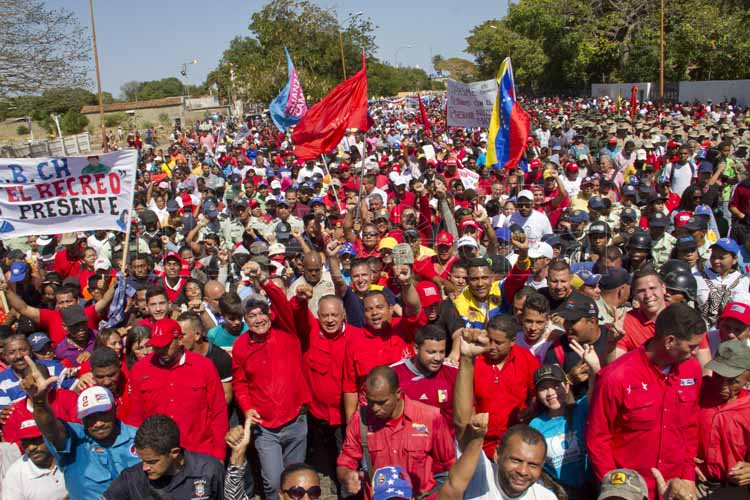  Chavismo marcha en centro de Caracas en solidaridad con Corpoelec