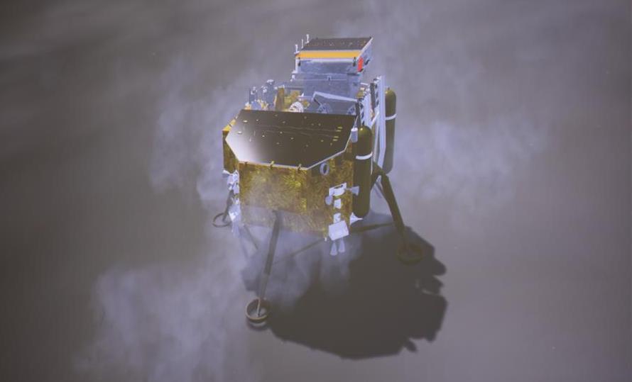 Sonda lunar Chang'e-4 aterriza en la cara oculta de la Luna