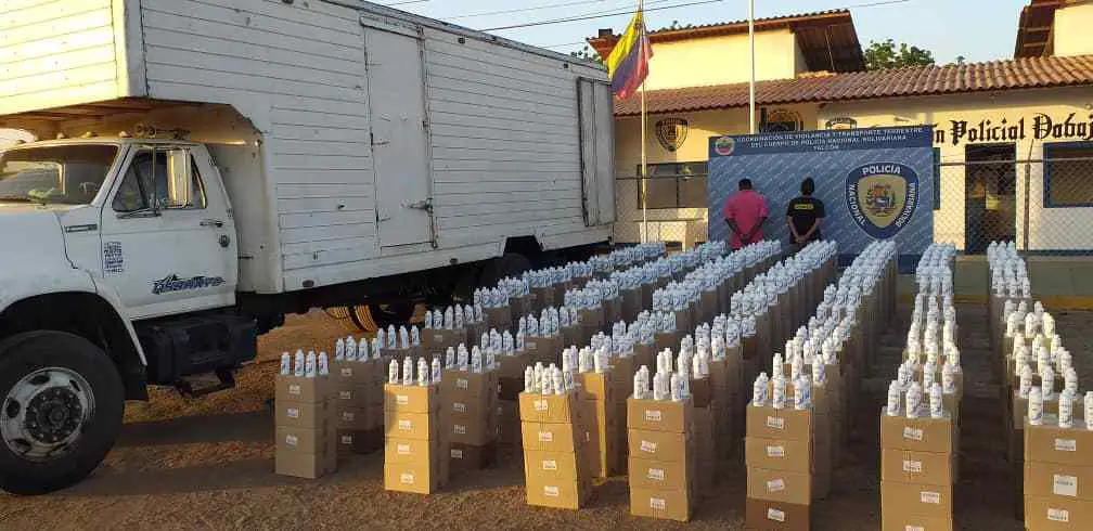  PNB detuvo contrabando de 20.000 unidades de dioxogen en Dabajuro