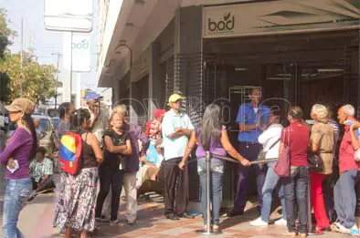 Así fue la jornada de cobro de pensión en Coro