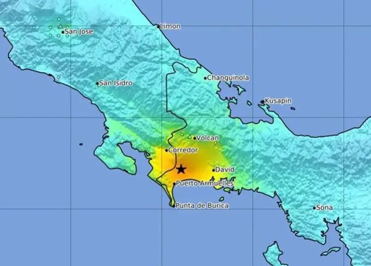Temblor en Costa Rica