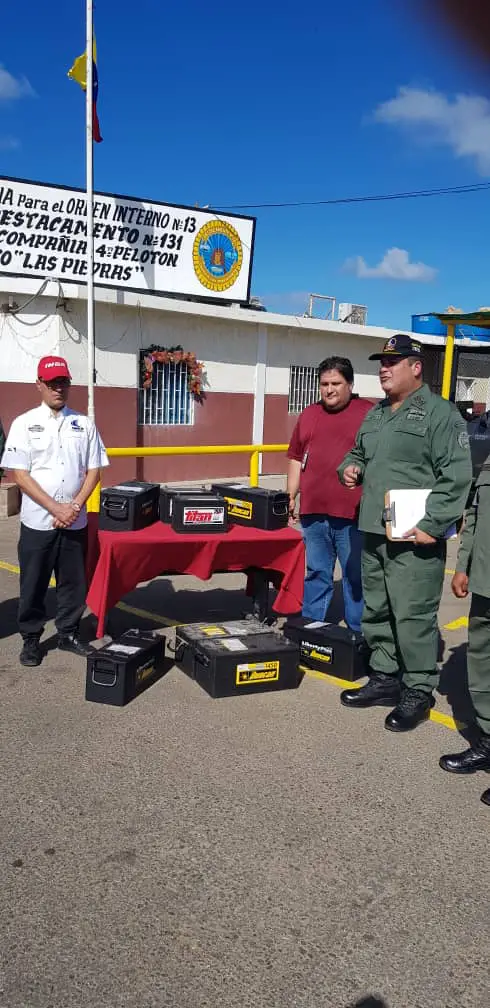 Entrega de baterías