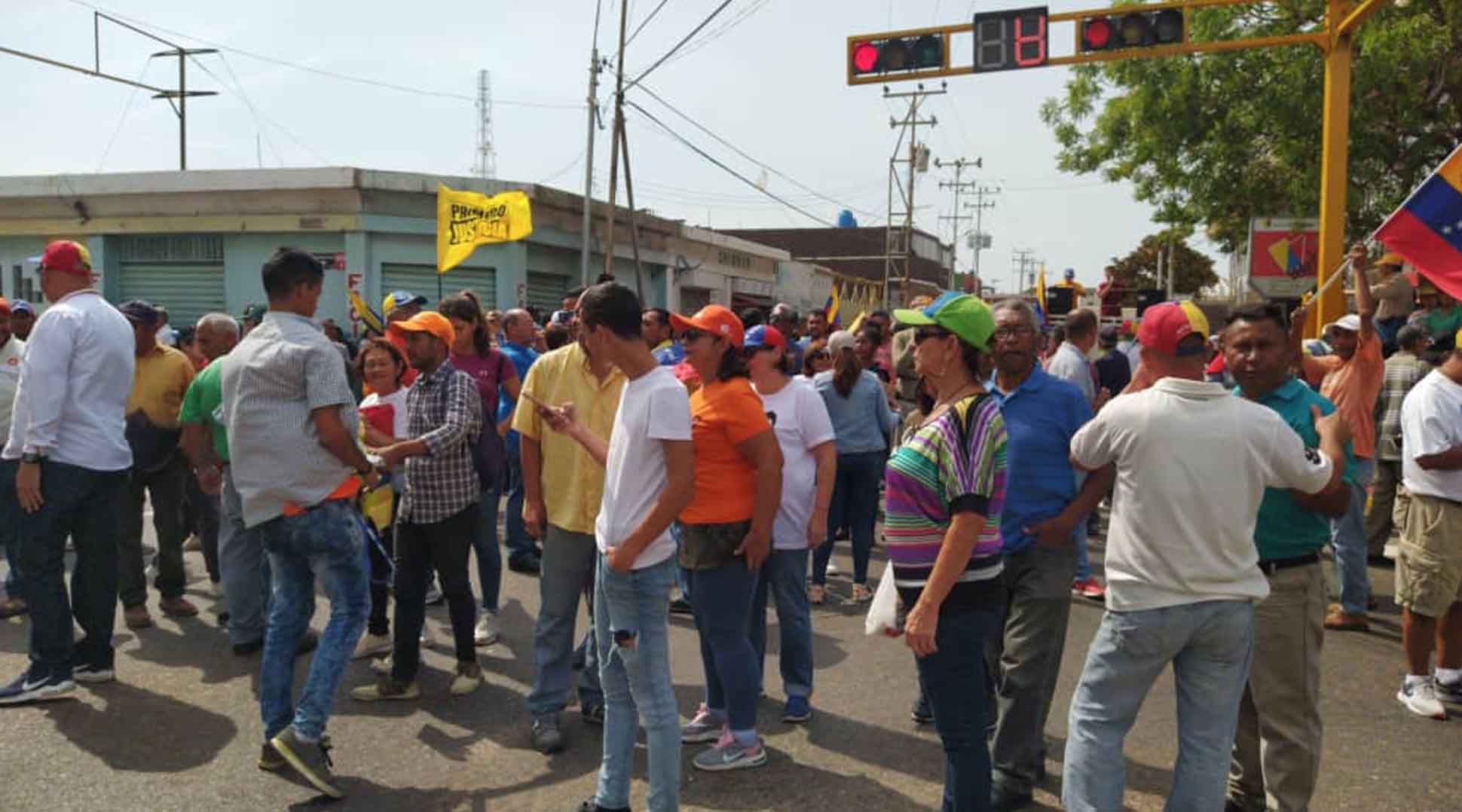 Concentración opositora