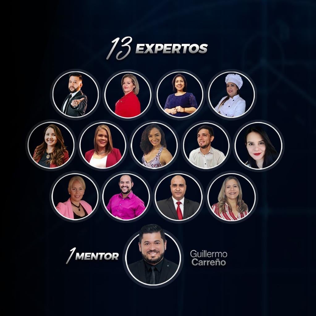 13 profesionales lanzan sus Info-Productos vía Zoom bajo la batuta de Guillermo Carreño