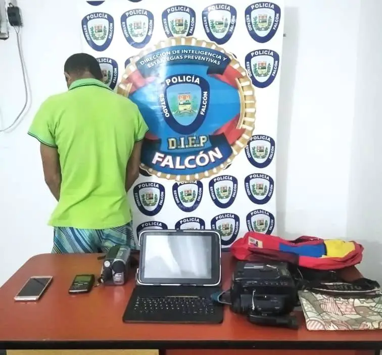 DIEP detuvo a artesano con equipos de video y telemática hurtados