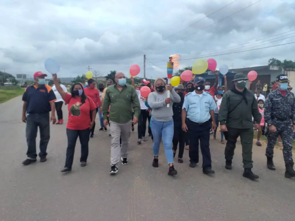 Antorcha Bicentenaria llega al municipio San Francisco 1