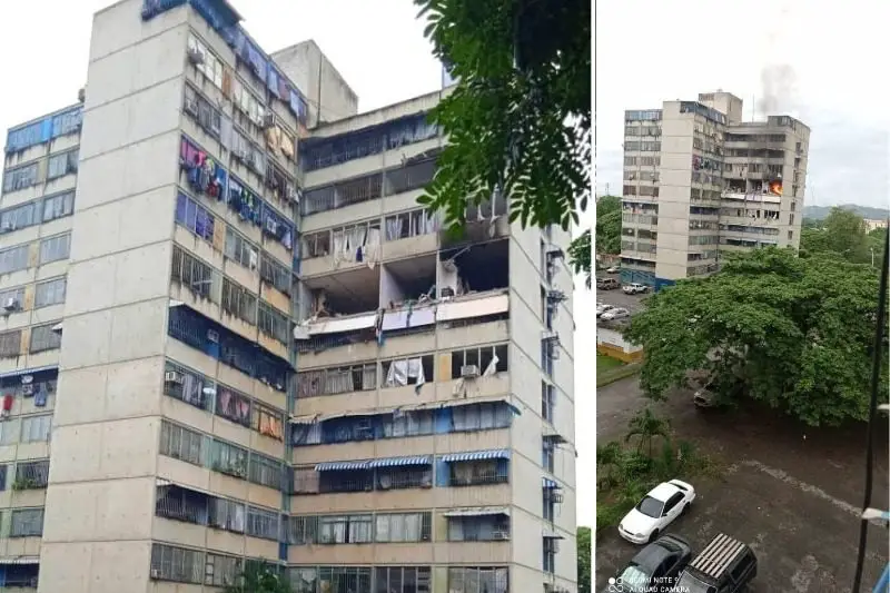 Bombona de gas explota en apartamento de Ocumare del Tuy