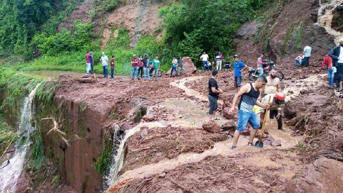  Incomunicados tres municipios en Táchira tras las fuertes lluvias