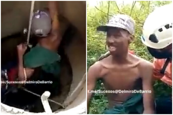 rescatan invidente que cayó en foso de 30 metros en miranda