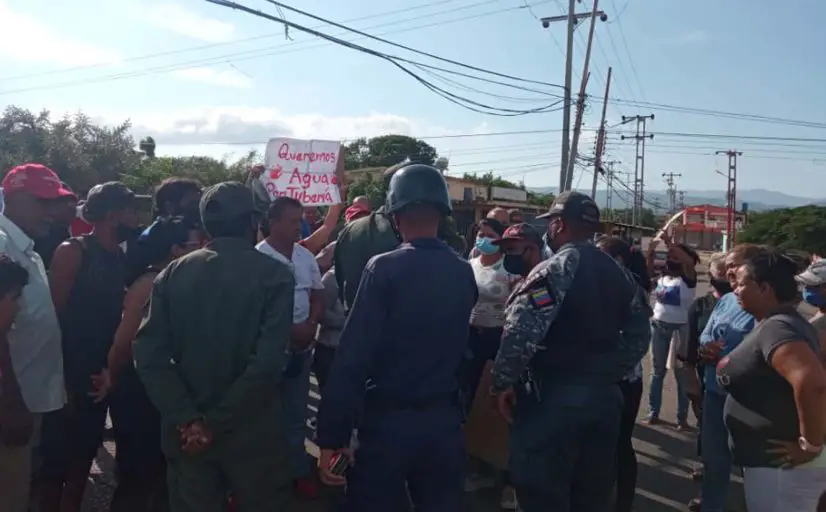 Protesta por agua
