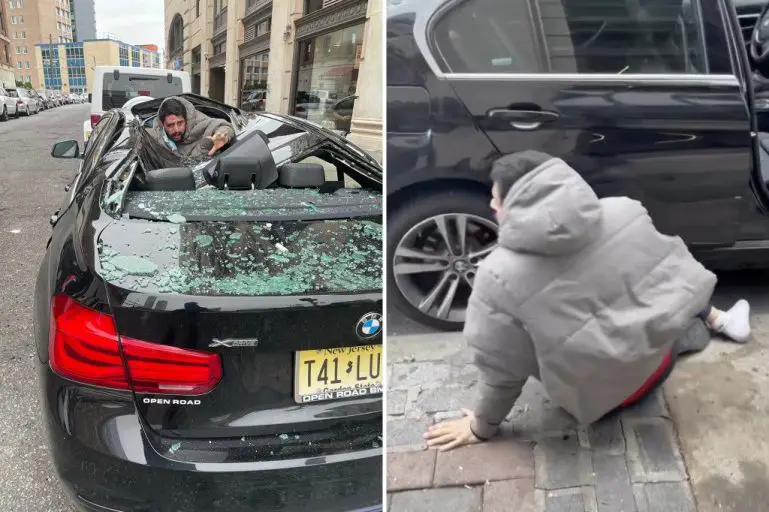 Sobrevivió a la caída desde un noveno piso, mira dónde cayó