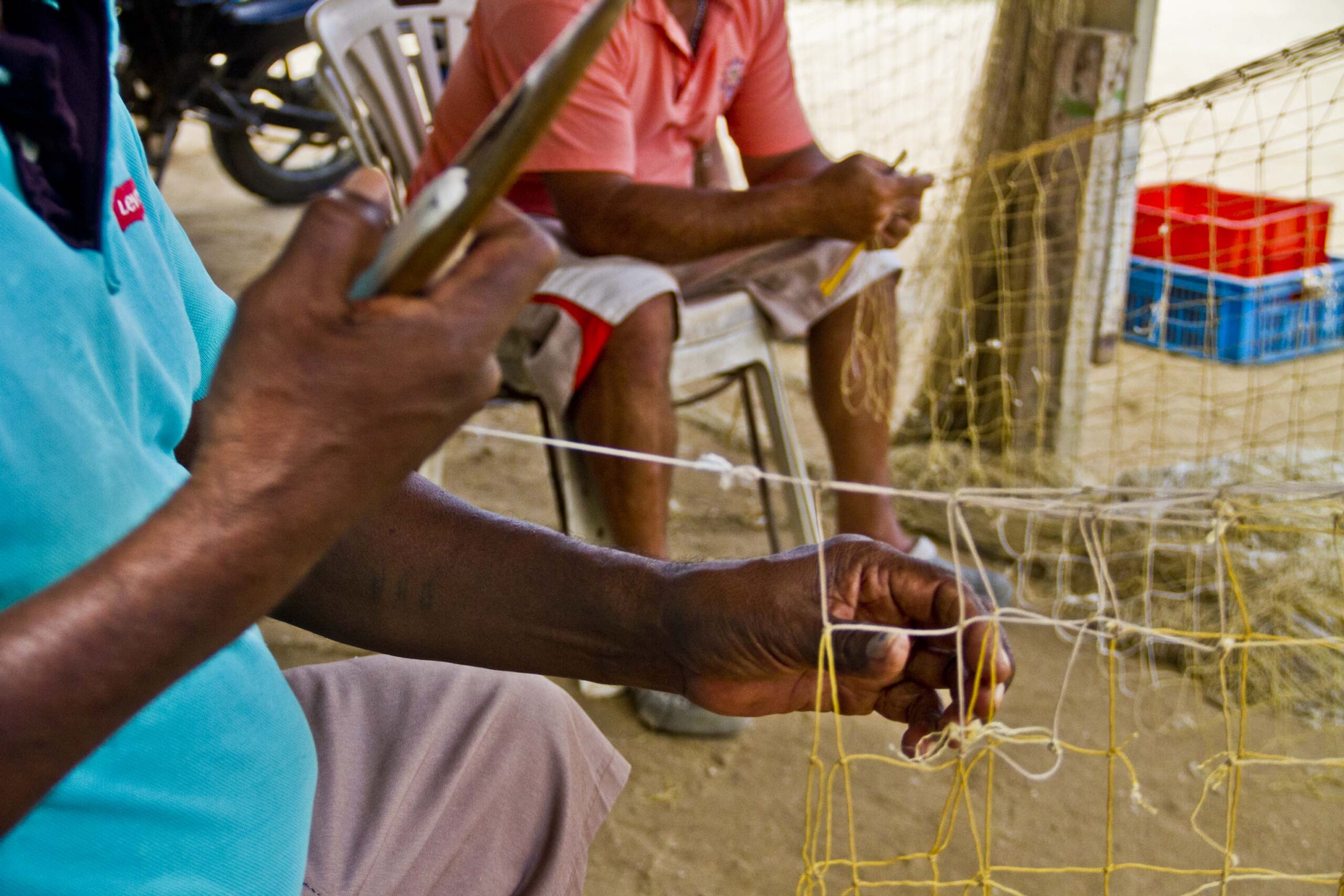  Pescadores de Villa Marina trabajan con «las uñas»