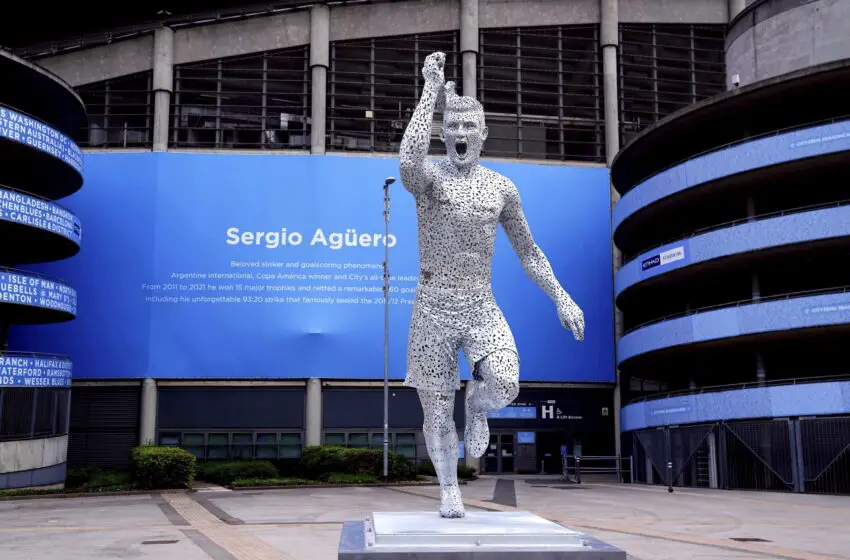  El Manchester City inmortaliza a Sergio Agüero con una estatua