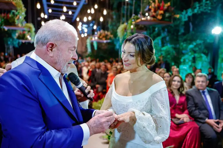 Lula se casó con Rosangela da Silva en una ceremonia íntima