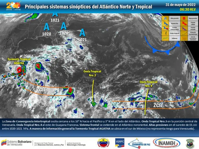 Inameh prevé este martes 31 buen tiempo en la mayor parte del país