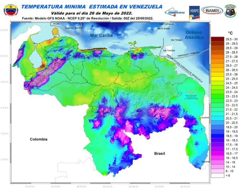 Inameh: Falcón presentará este jueves la temperatura más alta del país