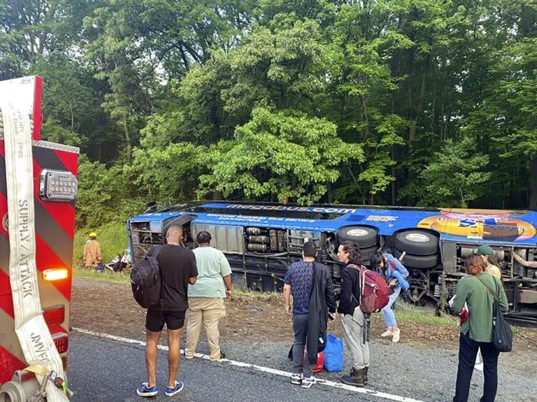 27 heridos por accidente de autobús en Maryland