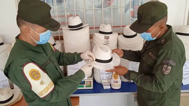 ¡Sorpresa! Incautados 598 sombreros con droga proveniente de Medellín