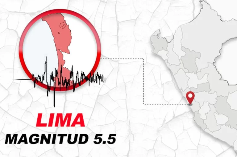 Perú se estremece con sismo 5.5