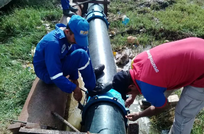  Reparan avería que afectó suministro de agua en tres comunidades de La Vela