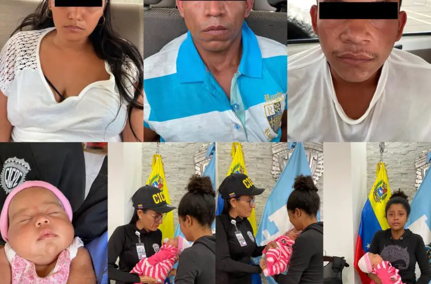  Rescatada en Cojedes niña raptada en Los Guayos