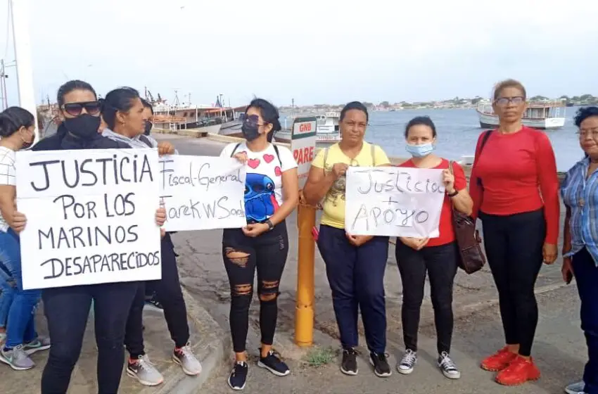 Familiares de pescadores desaparecidos claman justicia al Fiscal General