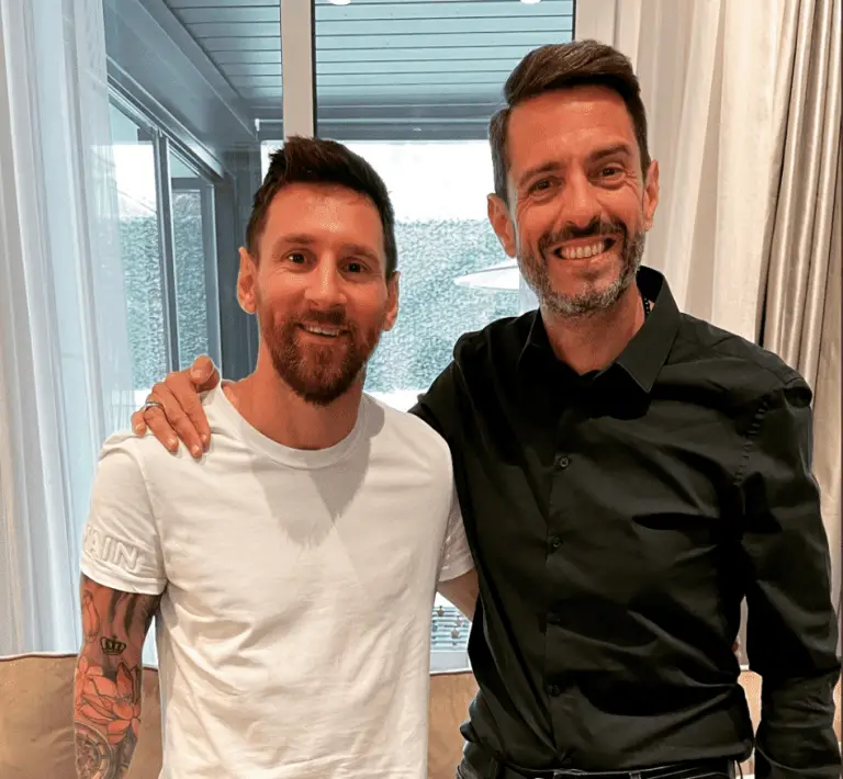 Conmovedor: Giralt se quebrantó ante Messi