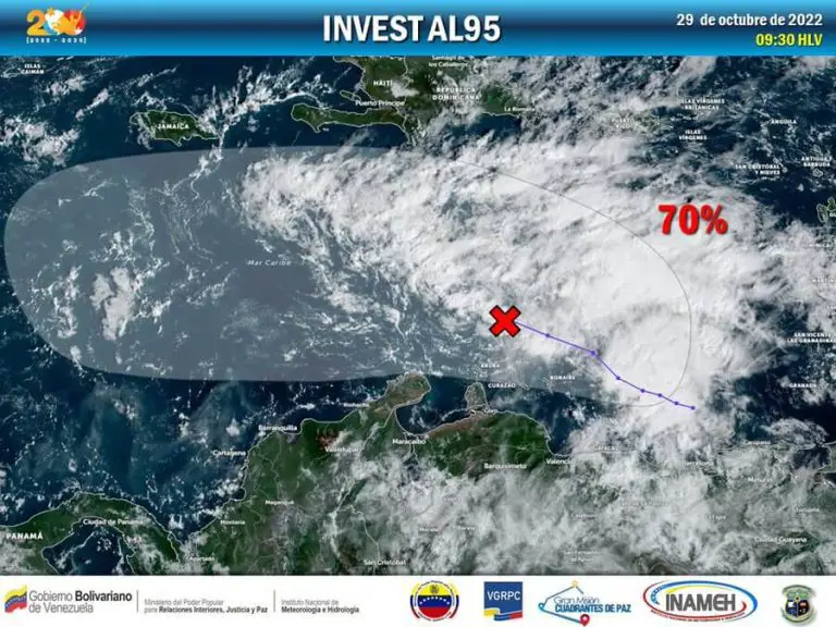 Inameh atento por posible depresión tropical