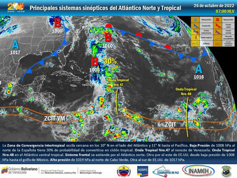 Advierten sobre posibles lluvias por vaguada