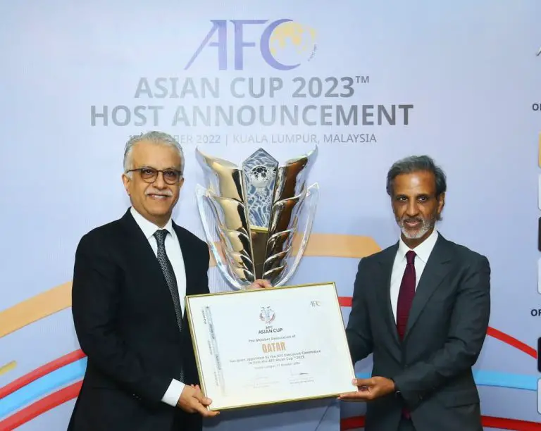 Catar obtiene la sede de la Copa de Asia 2023