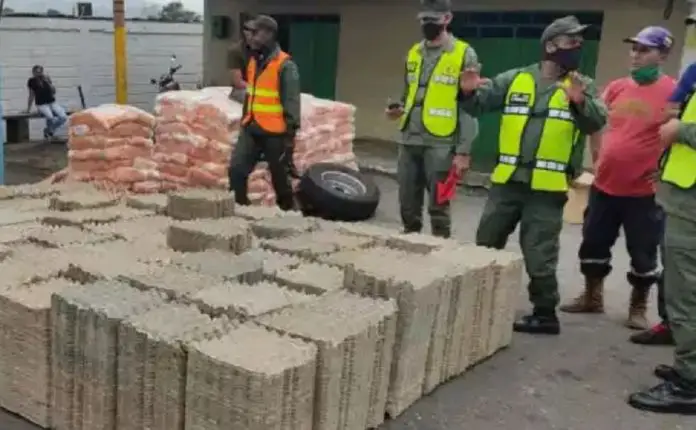 Incautan 120 kilos de droga en el Táchira.