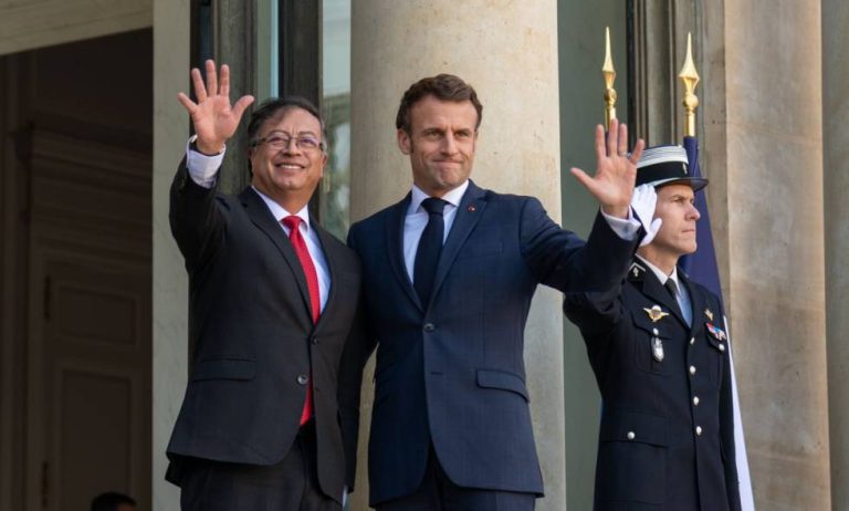 Macron recibió a Petro en el palacio del Elíseo