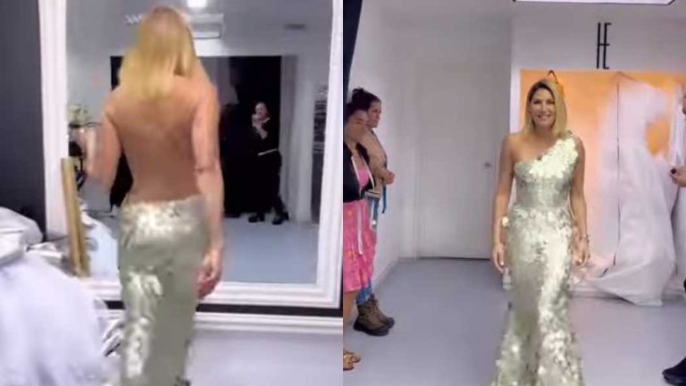 Maite se puso de nuevo el vestido que usó en Miss Venezuela 2001