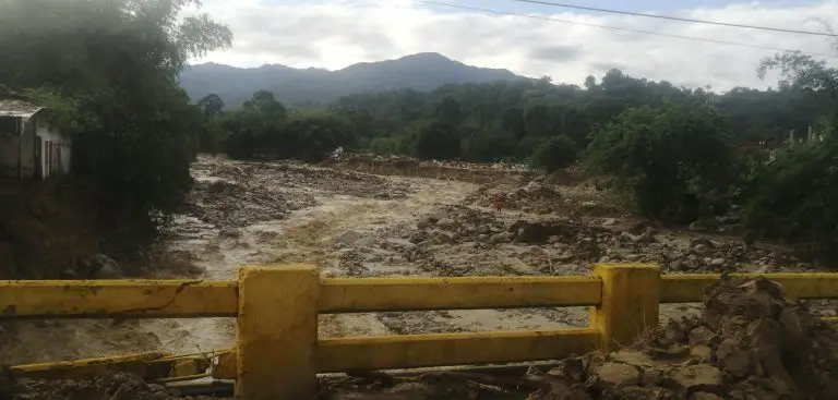 Se desbordaron los ríos Tucaní y Mucujepe en Mérida