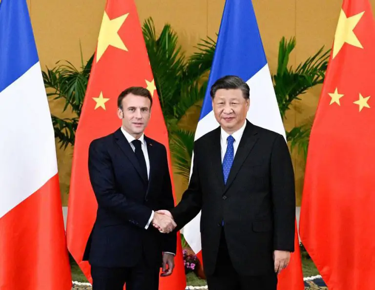 Xi se reúne con el presidente francés Macron