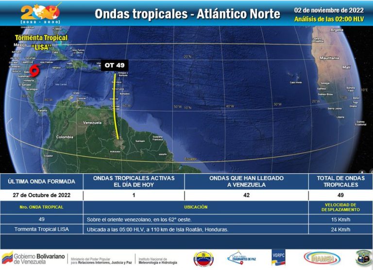 Autoridades piden precaución por paso de onda Onda tropical 49