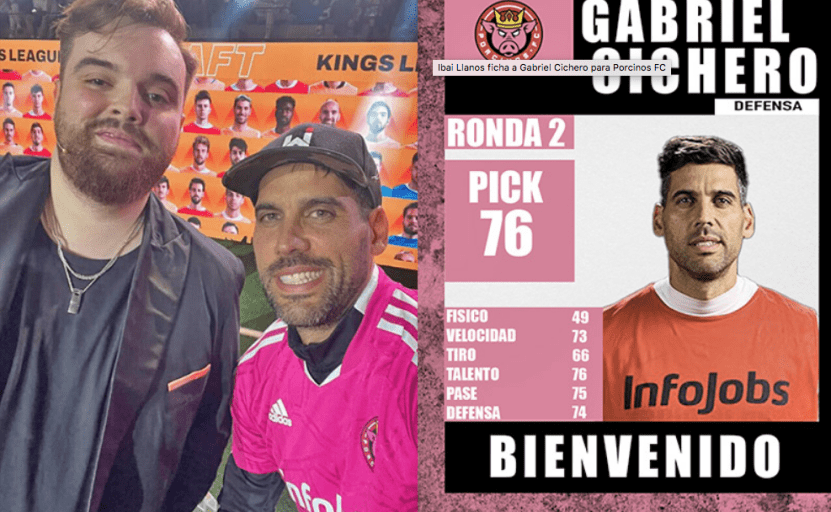 Gabriel Cichero jugará en la Kings League. El ex jugador Vinotinto será parte de la oncena del equipo del streamer español Ibai.
