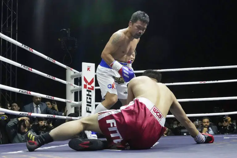 El boxeador filipino Manny Pacquiao regresó al ring con broche de oro el pasado domingo contra un youtuber.