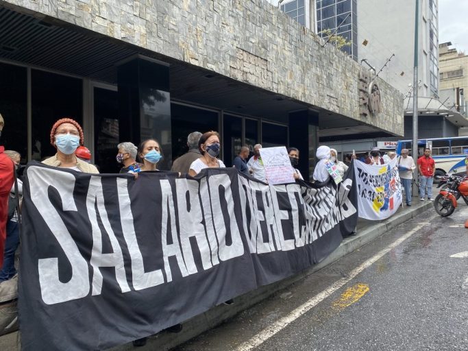 Jubilados y pensionados protestaron en Caracas
